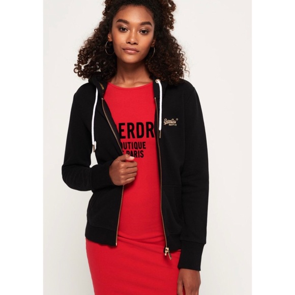 🎅🏻 3/$50 Superdry Orange Label Elite Zip Hoodie - Picture 1 of 11